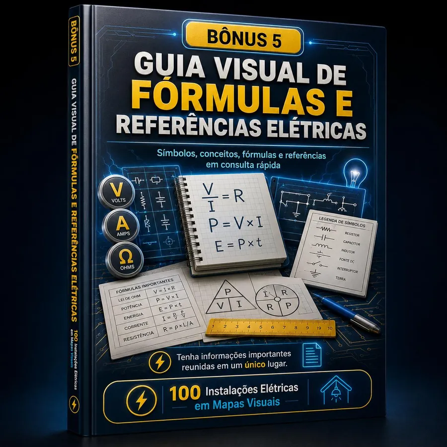 Guia Visual de Fórmulas e Referências Elétricas